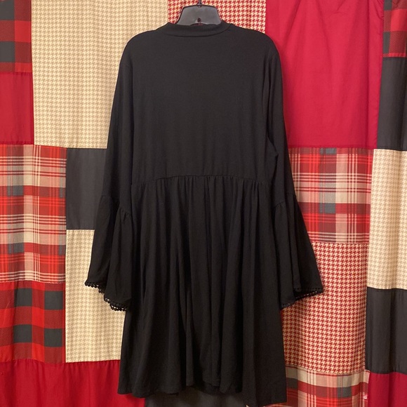 NWT TORRID MOCK NECK MINI SKATER DRESS - JERSEY BLACK - Picture 8 of 8